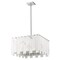 Z-Lite Viviana Chandelier, 8-Light, 19.75 In.W x 12 In.H, Polished Nickel/Alabaster 345P20-PN - alternate 4
